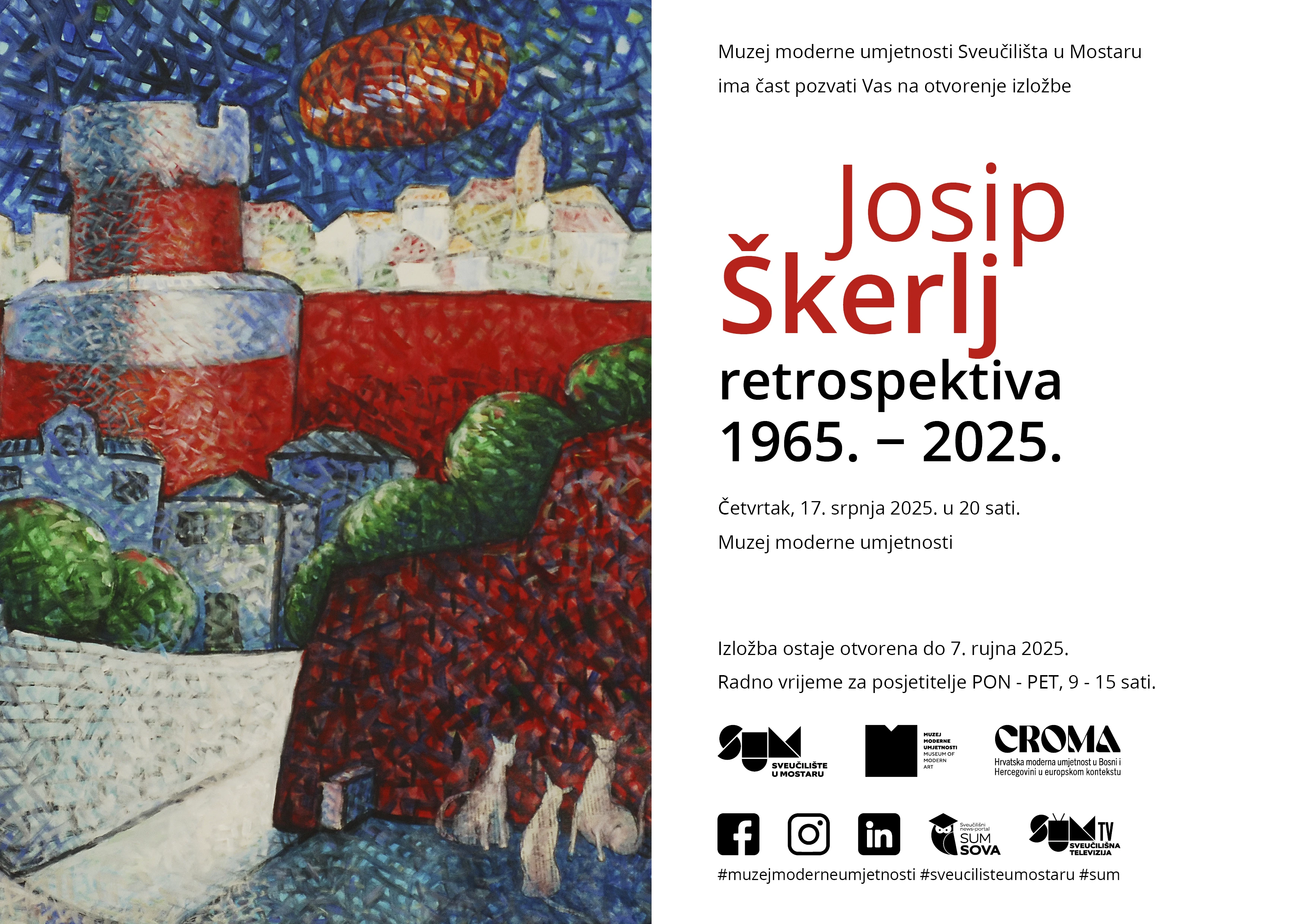 Mostar domaćin izložbe Josipa Škerlja: 60 godina stvaralaštva