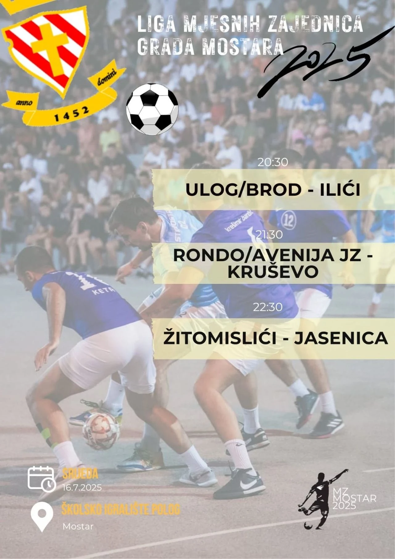 Večeras nove tri utakmice