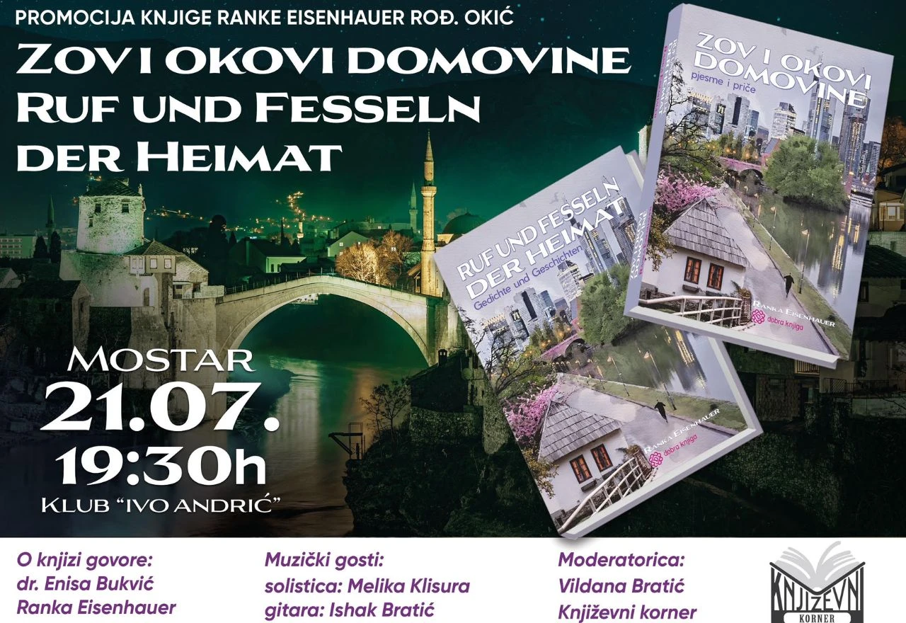 Promocija dvojezične knjige ''Zov i okovi domovine'' u Mostaru