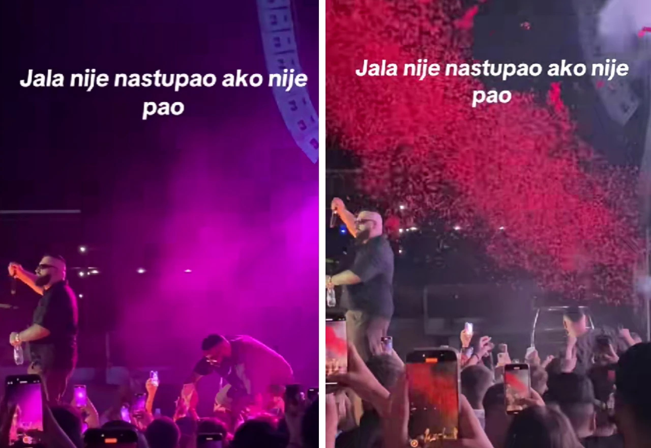 VIDEO | Jala Brat ponovno pao na nastupu: Snimka postala viralna