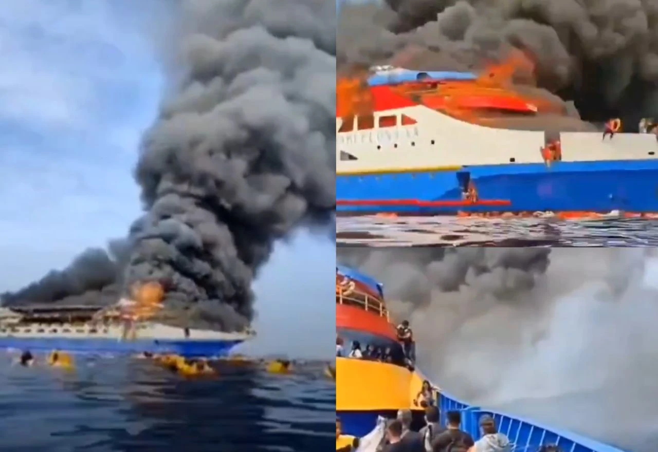 VIDEO | Gorio trajekt: Putnici skakali u more, jedna osoba poginula