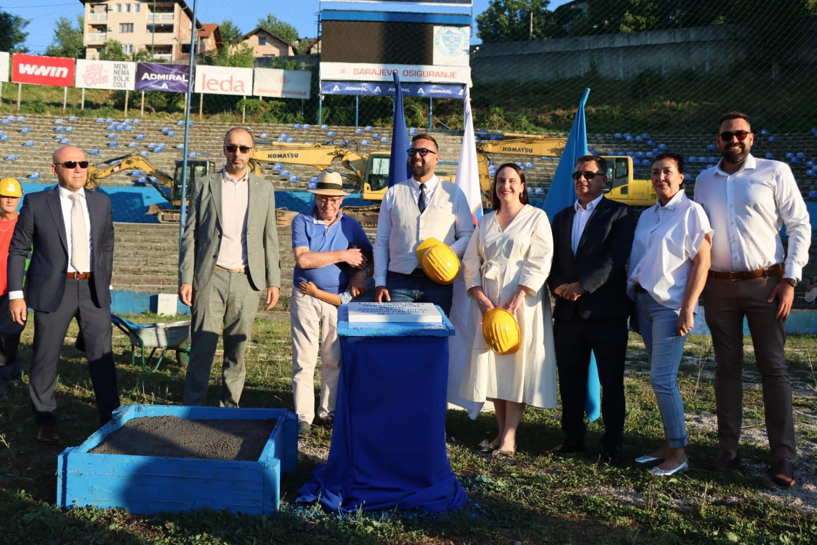 Polaganjem kamena temeljca počela izgradnja južne tribine na Grbavici