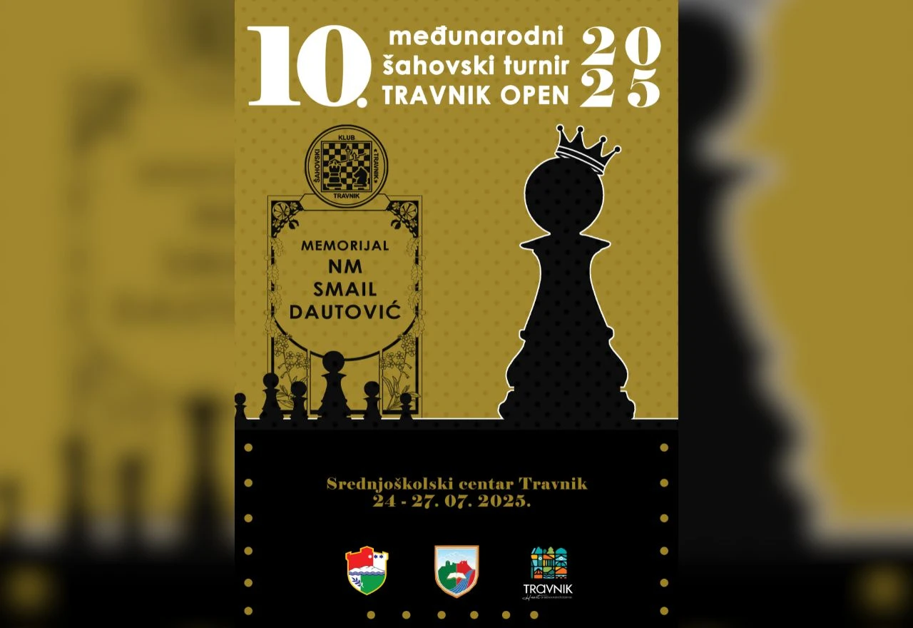 Travnik domaćin 10. šahovskog turnira ''Travnik Open 2025''