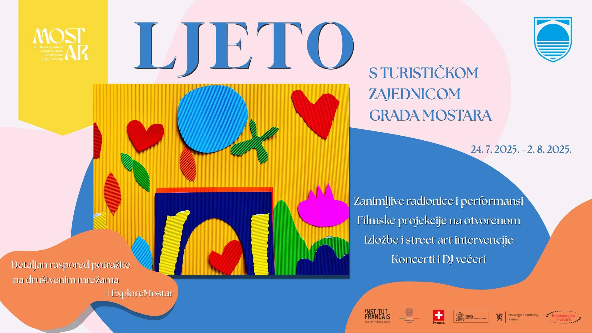 Donosimo program manifestacije "Ljeto s Turističkom zajednicom Grada Mostara"