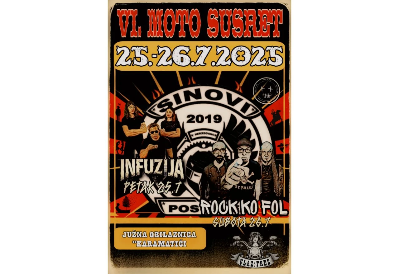 Moto klub ''Sinovi'' organizira susret u sklopu Posuškog lita
