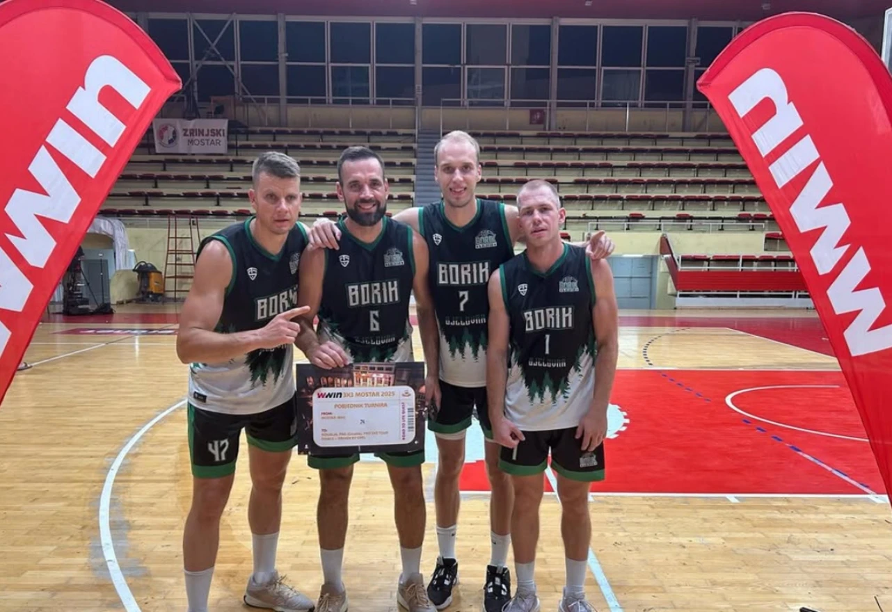 FOTO | Ekipa Borik Bjelovar pobjednik turnira "Wwin 3x3 Mostar 2025"