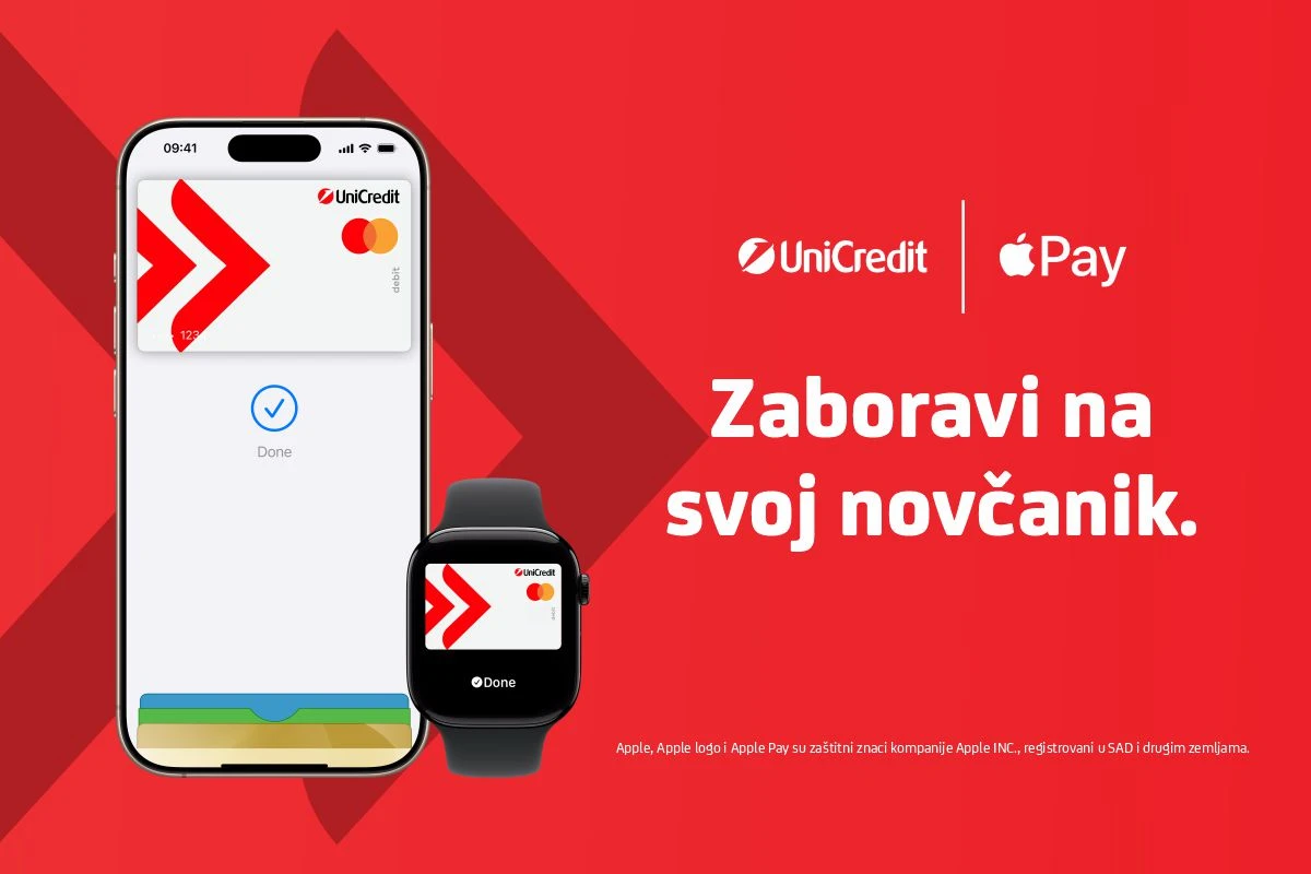 UniCredit u BiH uvodi Apple Pay za svoje klijente