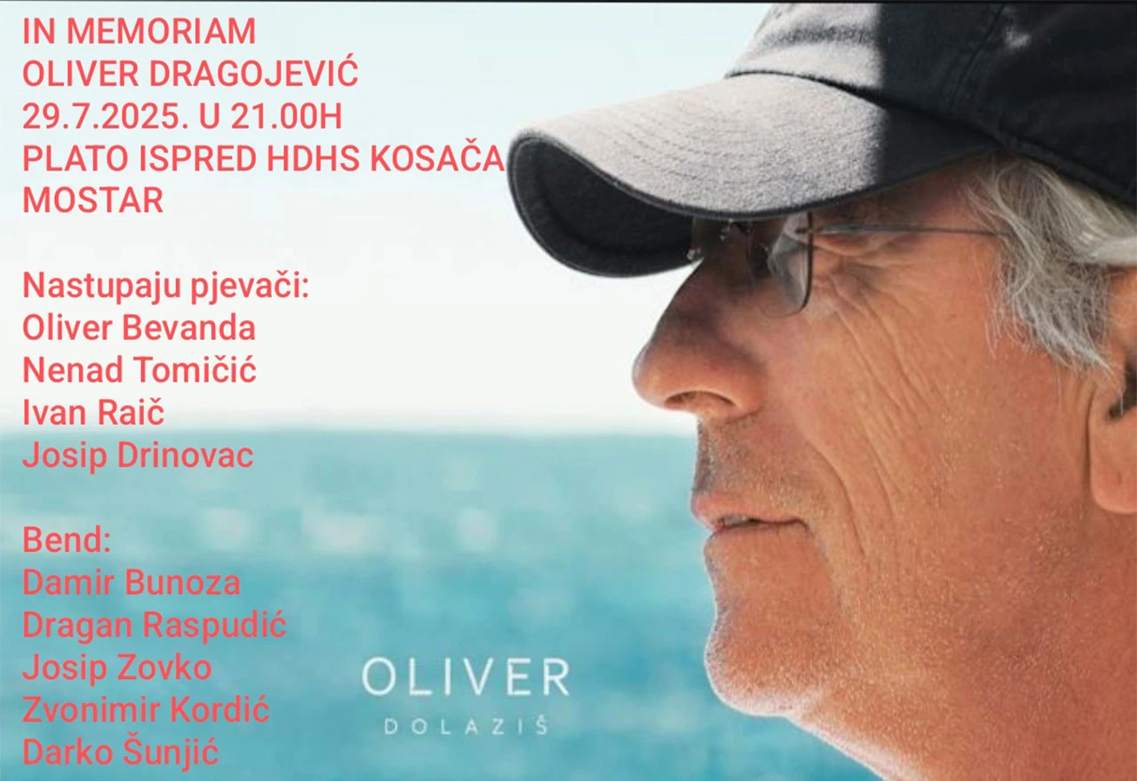 Oliver Dragojević In Memoriam u Mostaru
