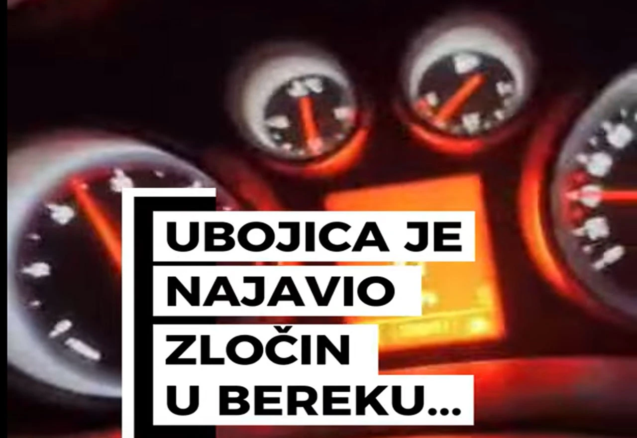 VIDEO | Ubojica iz Bereka uz cajku jurio automobilom i najavio zločin