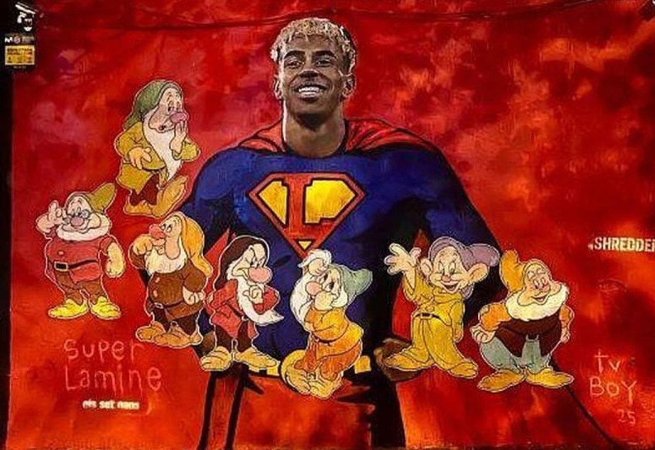 U Barceloni uništen mural mladog Yamala