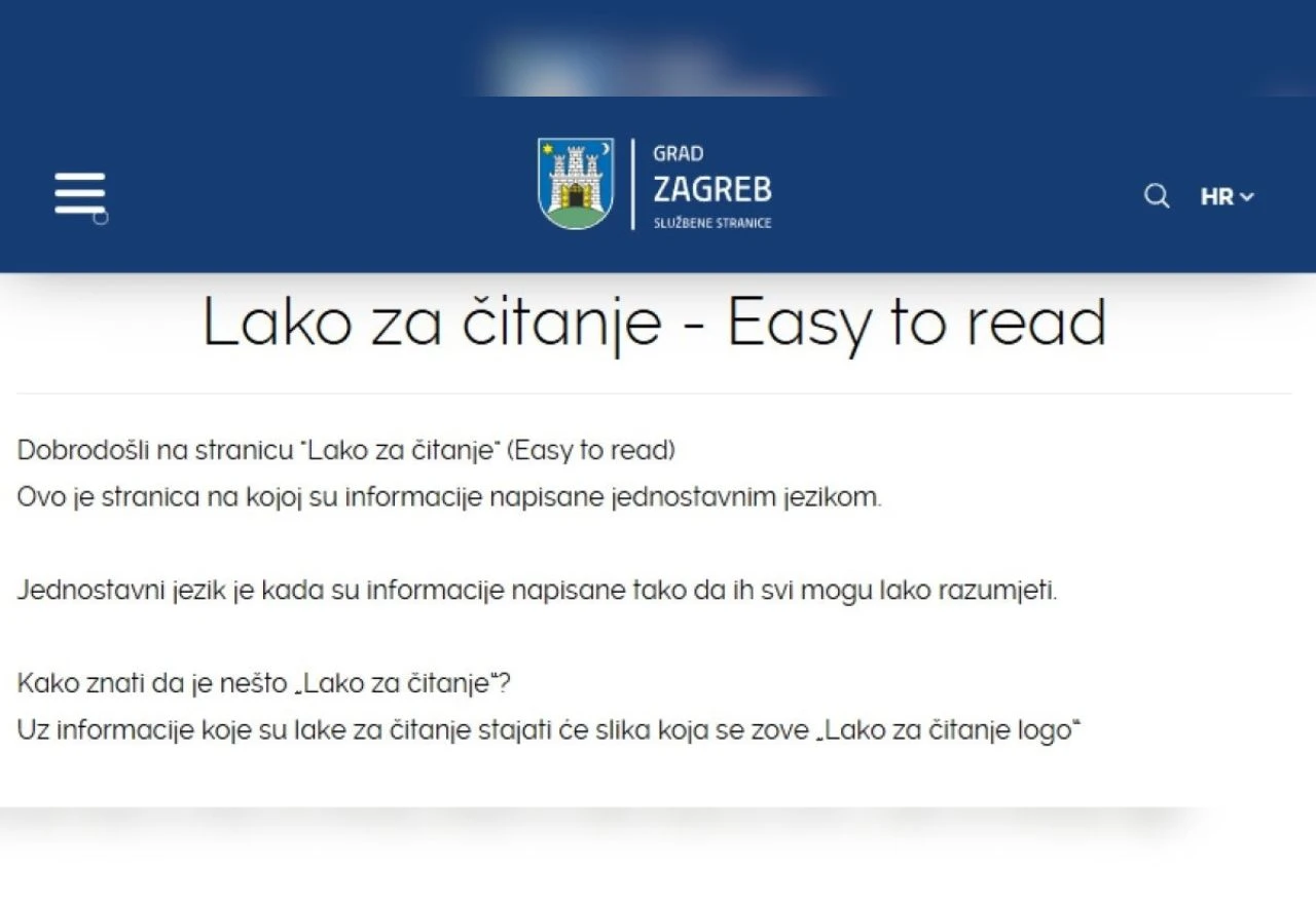 Zagreb uvodi standard ''Lako za čitanje'' za osobe s intelektualnim teškoćama