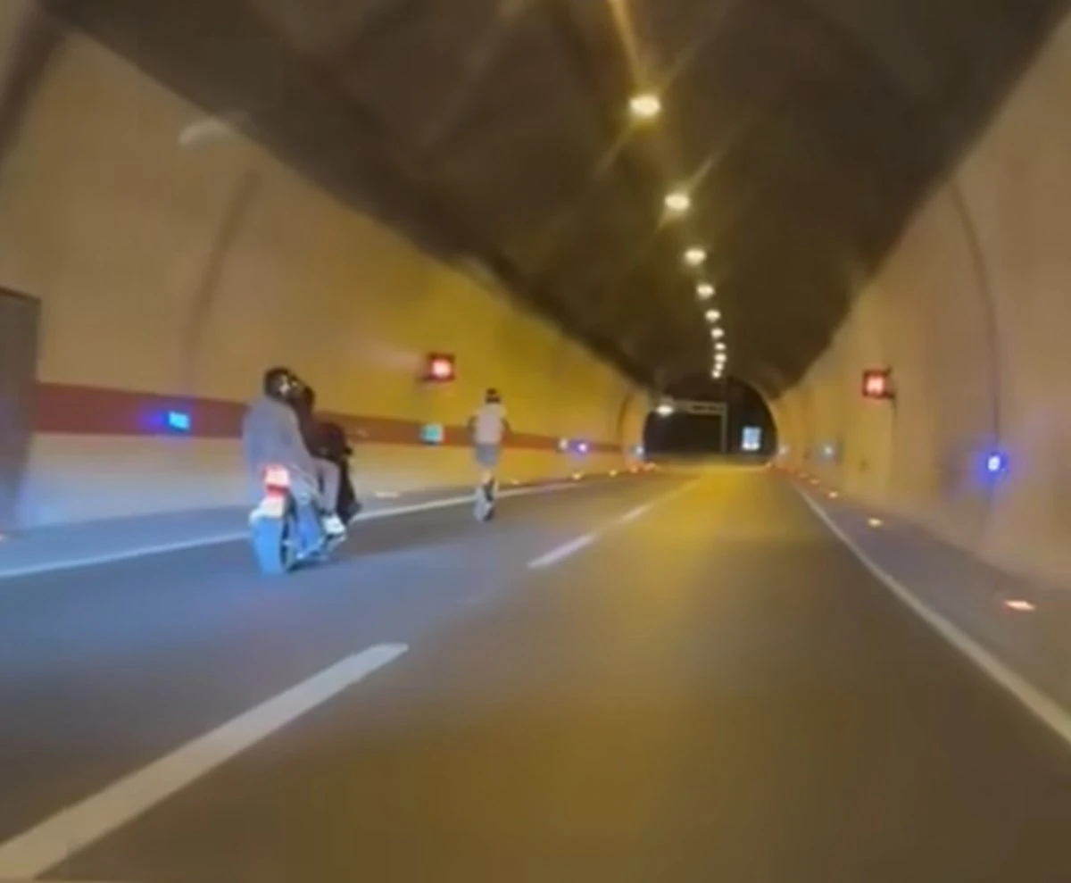VIDEO: Mladić vozio električni romobil lijevom trakom brze ceste u tunelu