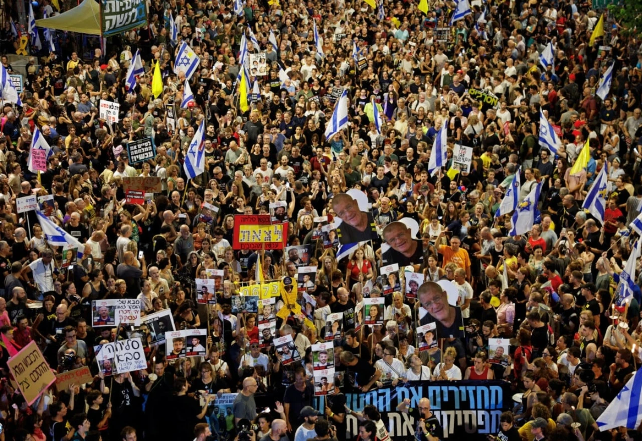 FOTO | Izrael: Tisuće prosvjednika protiv plana potpunog preuzmanja Gaze