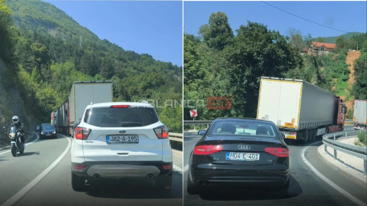 Kolone vozila na području Jablanice