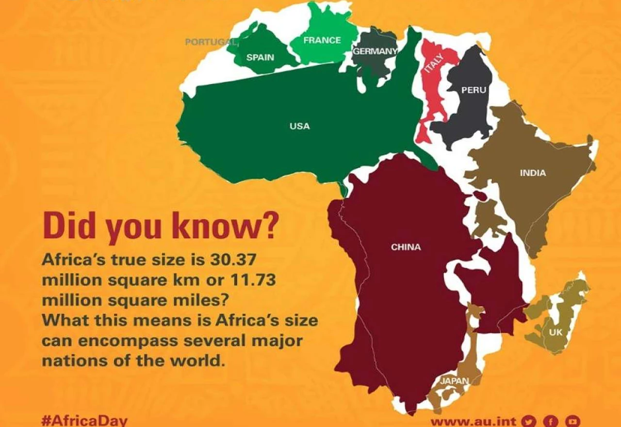 Afrička unija poziva na korištenje karte svijeta koja prikazuje stvarnu veličinu kontinenta