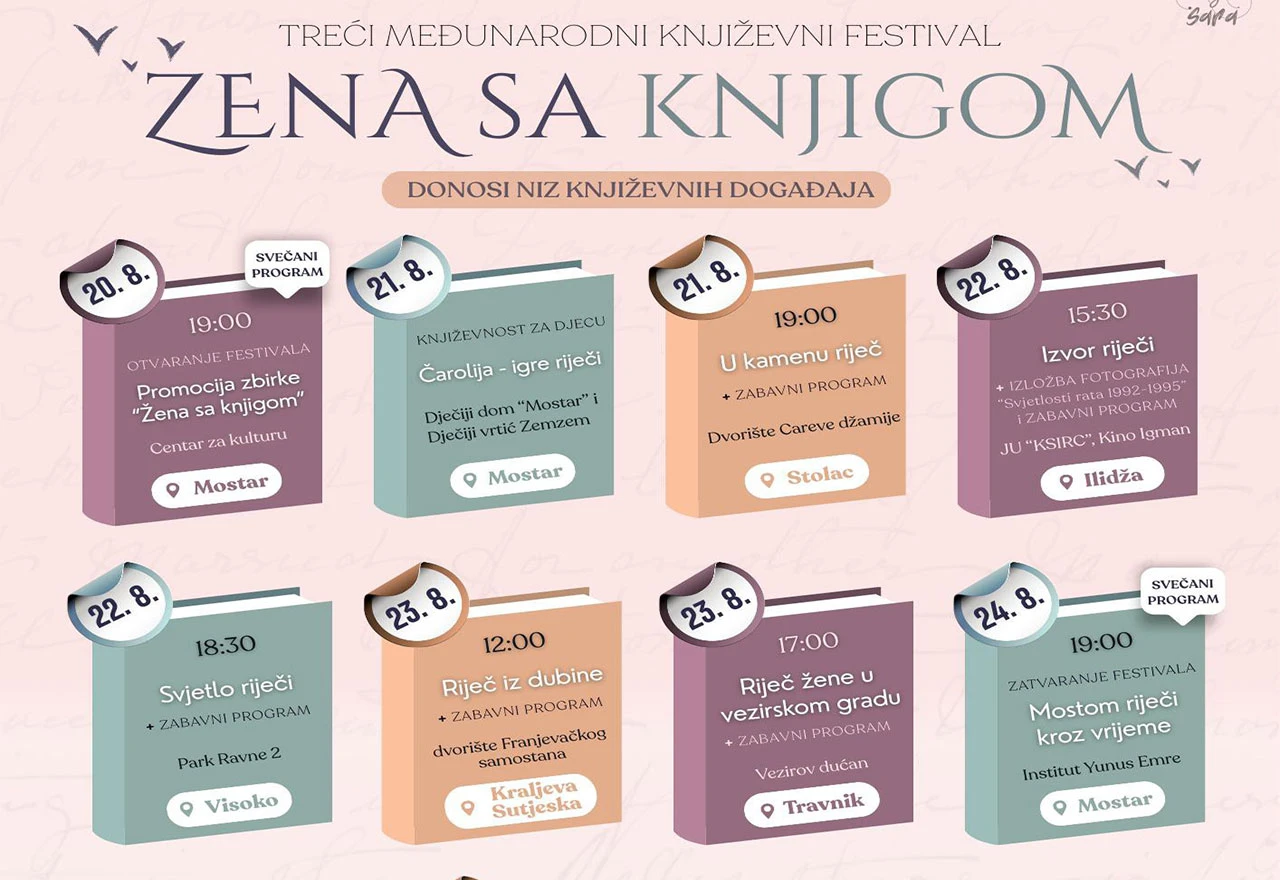 Žena sa knjigom: Književni festival širi se na šest gradova u BiH