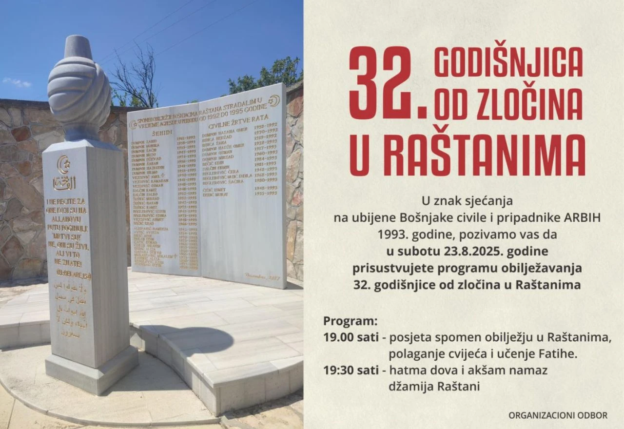 Još uvijek nisu identificirana tijela svih ubijenih u Raštanima prije 32 godine