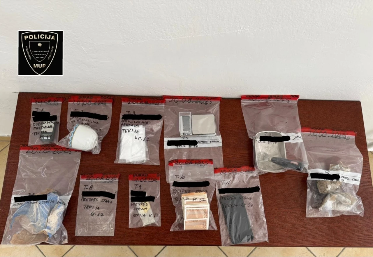 Mostarac lišen slobode: U stanu mu pronašli heroin, kokain, vagu...