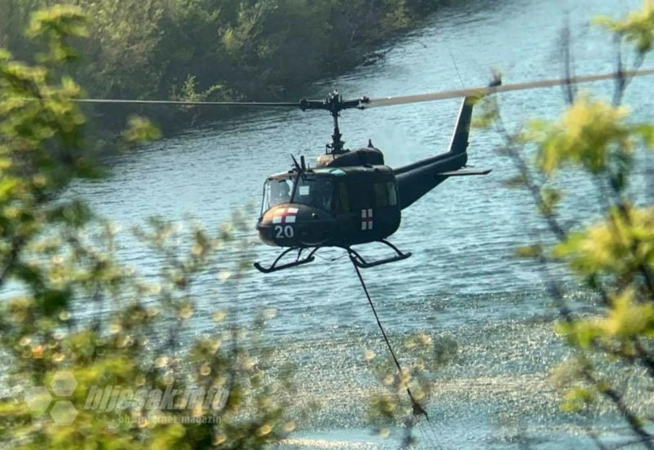 Helikopter OSBiH će gasiti požar kod Neuma