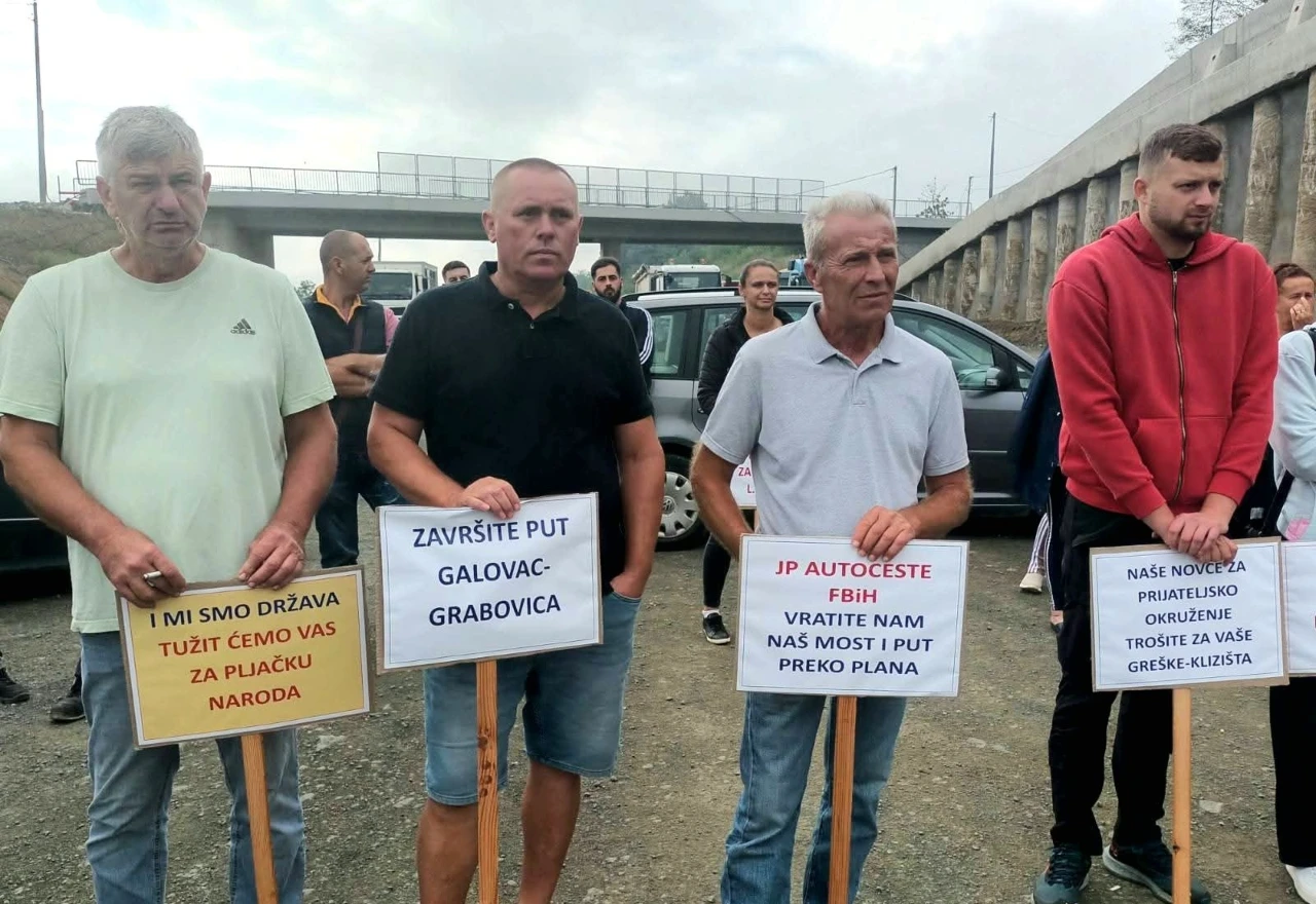 Prosvjed na gradilištu: Mještani Autocestama i izvođaču radova dali mjesec dana roka