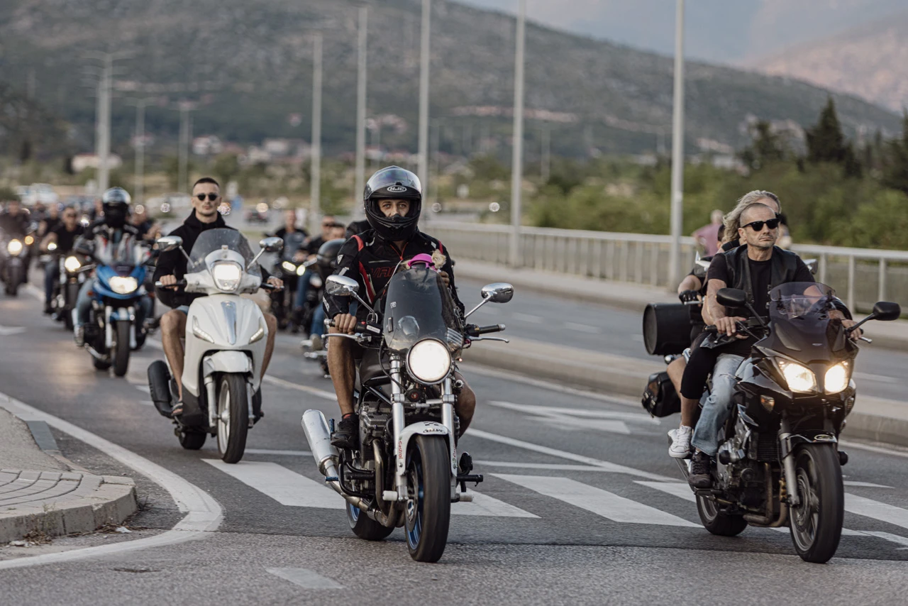 Defile motora povodom 10. godina MK TEAM Mostar