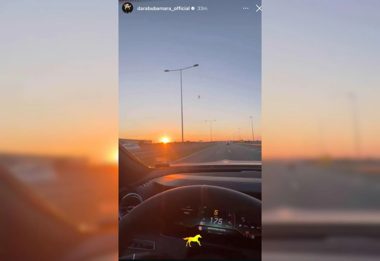 Bahata vožnja Dare Bubamare: Objavila story gdje juri skoro 180 km/h