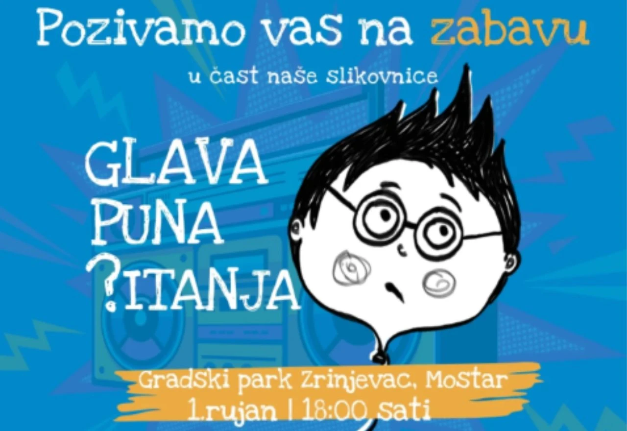 Proslava slikovnice "Glava puna pitanja" u Gradskom parku Zrinjevac