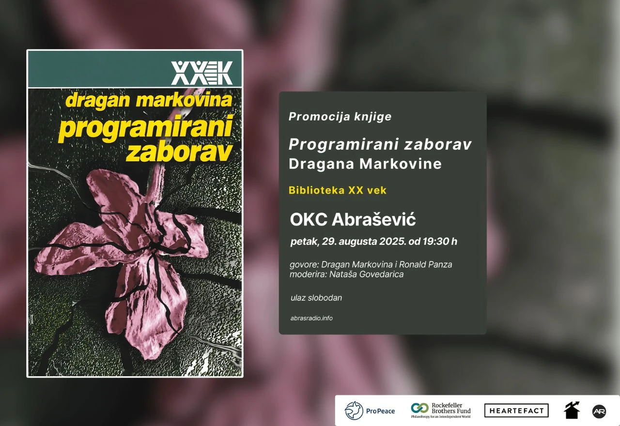Mostar: Promocija knjige ''Programirani zaborav'' Dragana Markovine