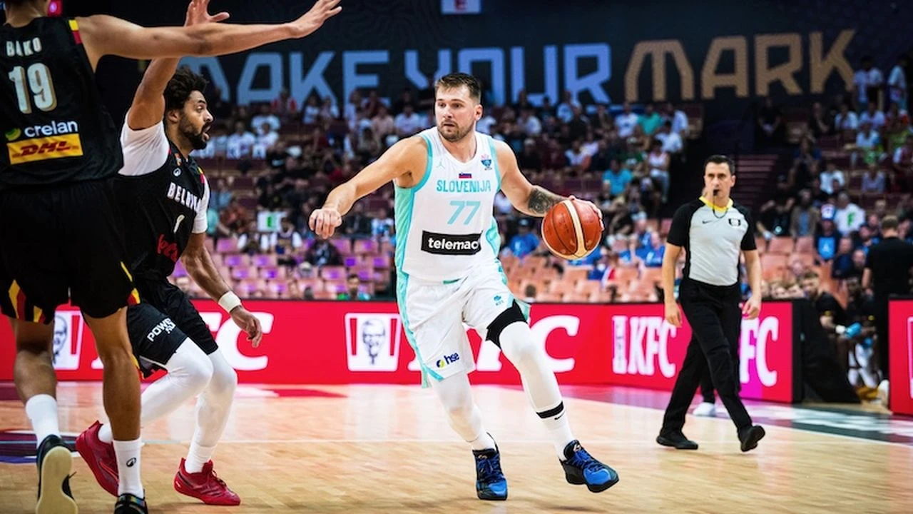 Triple-double Luke Dončića za prvo slavlje Slovenije