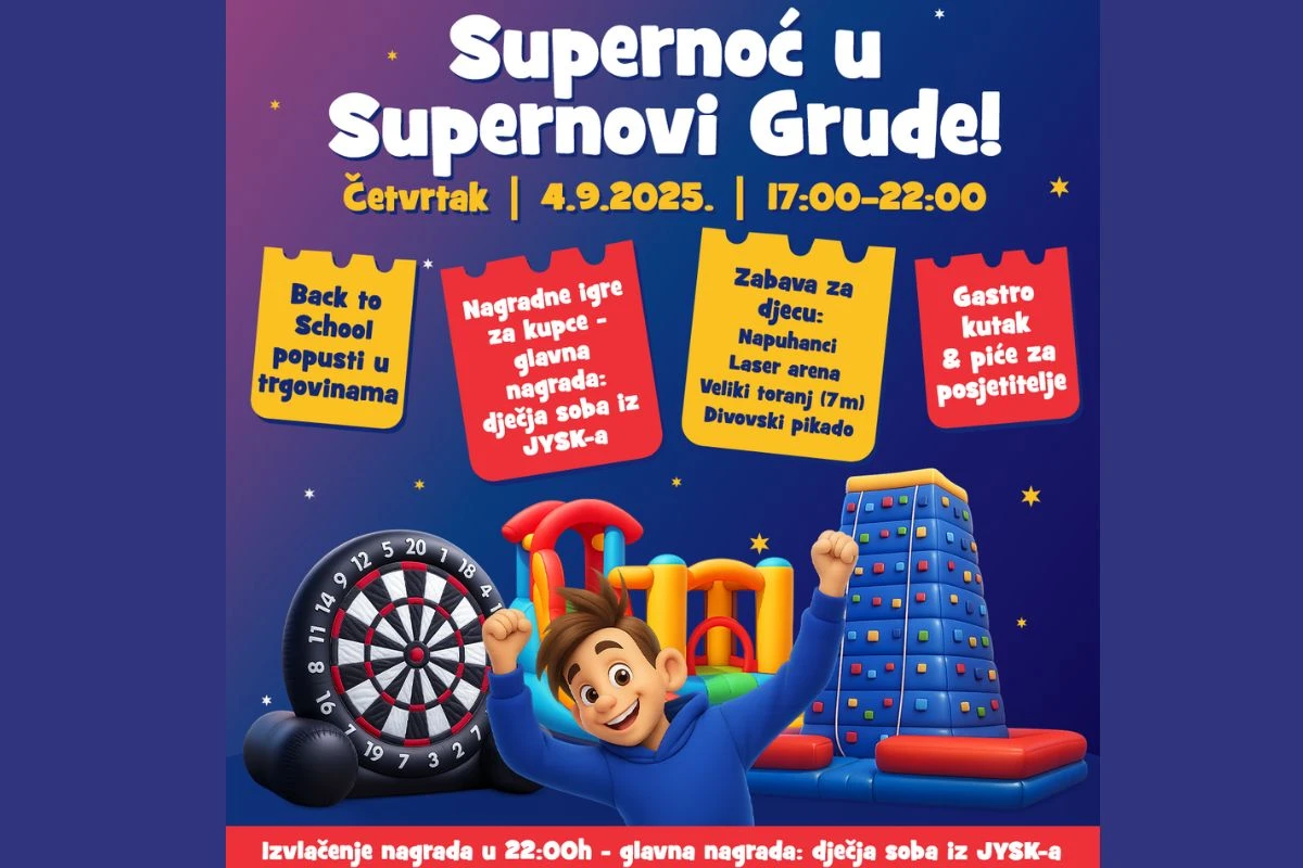 Supernoć u Supernovi Grude: Noćni Shopping i akcije!