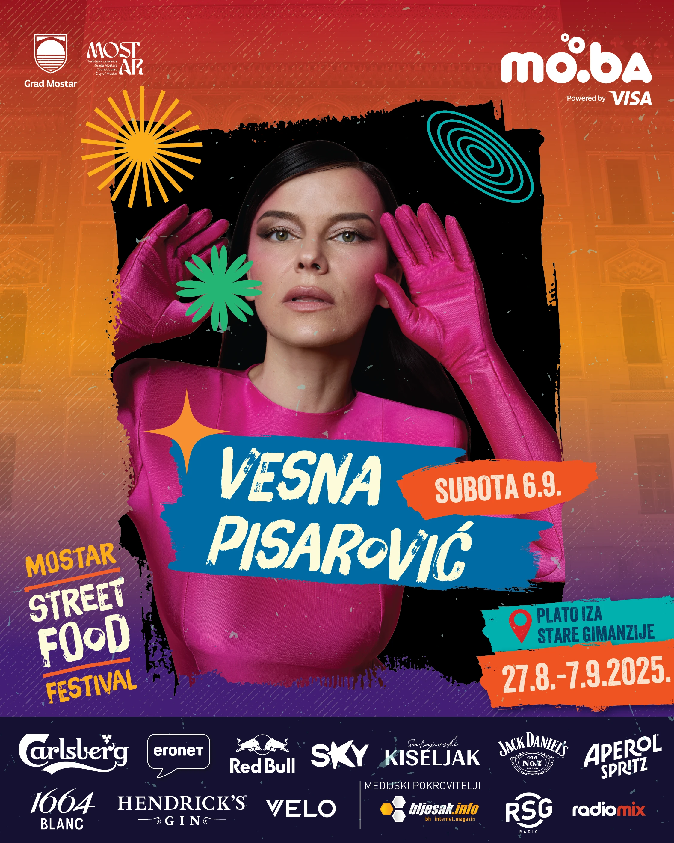 Vesna Pisarović na Moba Street Food Festivalu- ponovno u Mostaru nakon skoro 20 godina