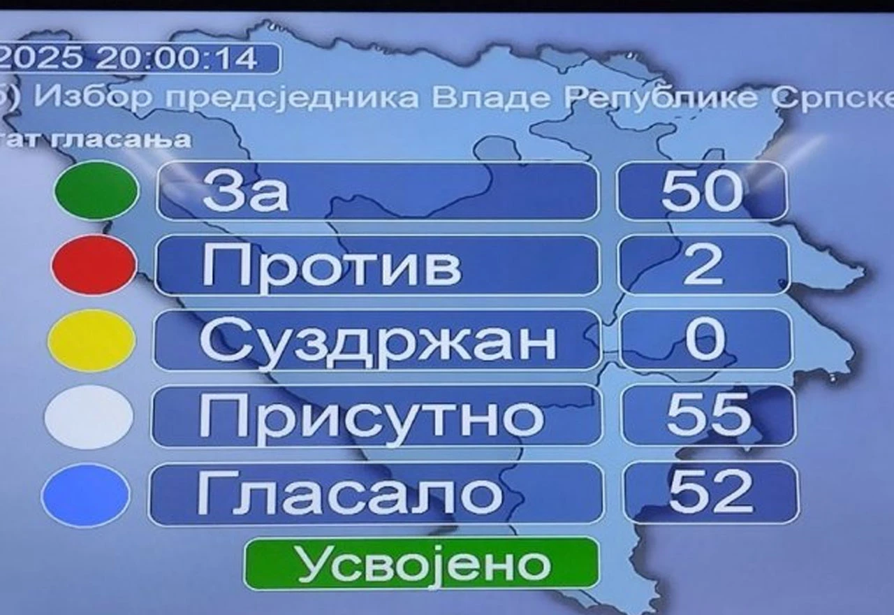 Izabrana nova Vlada RS-a: Na čelu je Savo Minić