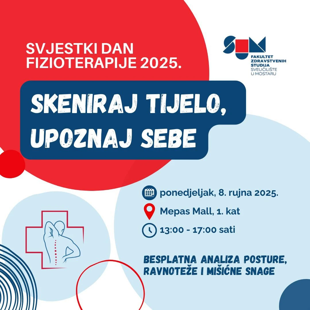 Mostar obilježava Svjetski dan fizioterapije 2025. nizom aktivnosti