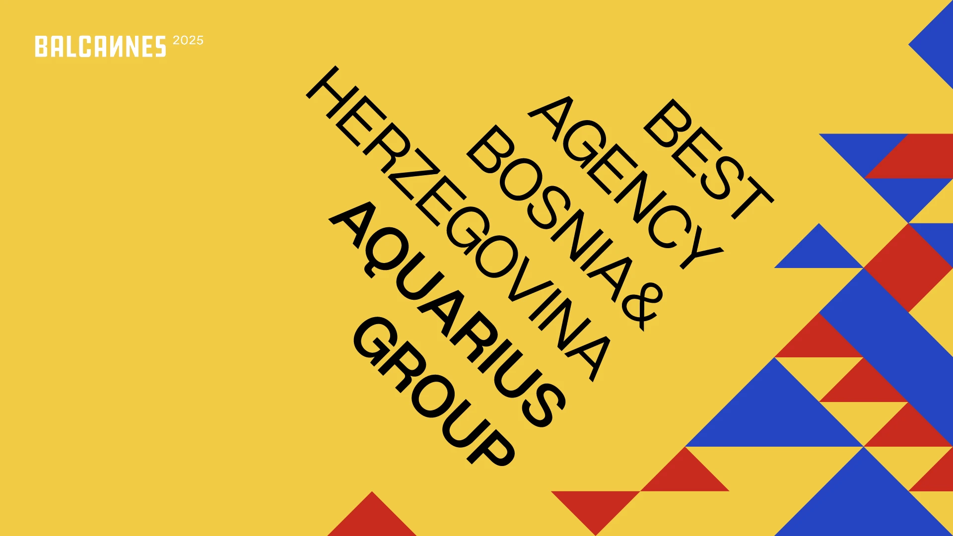 Aquarius Group prvorangirana agencija iz BiH na BalCannes listi 2025