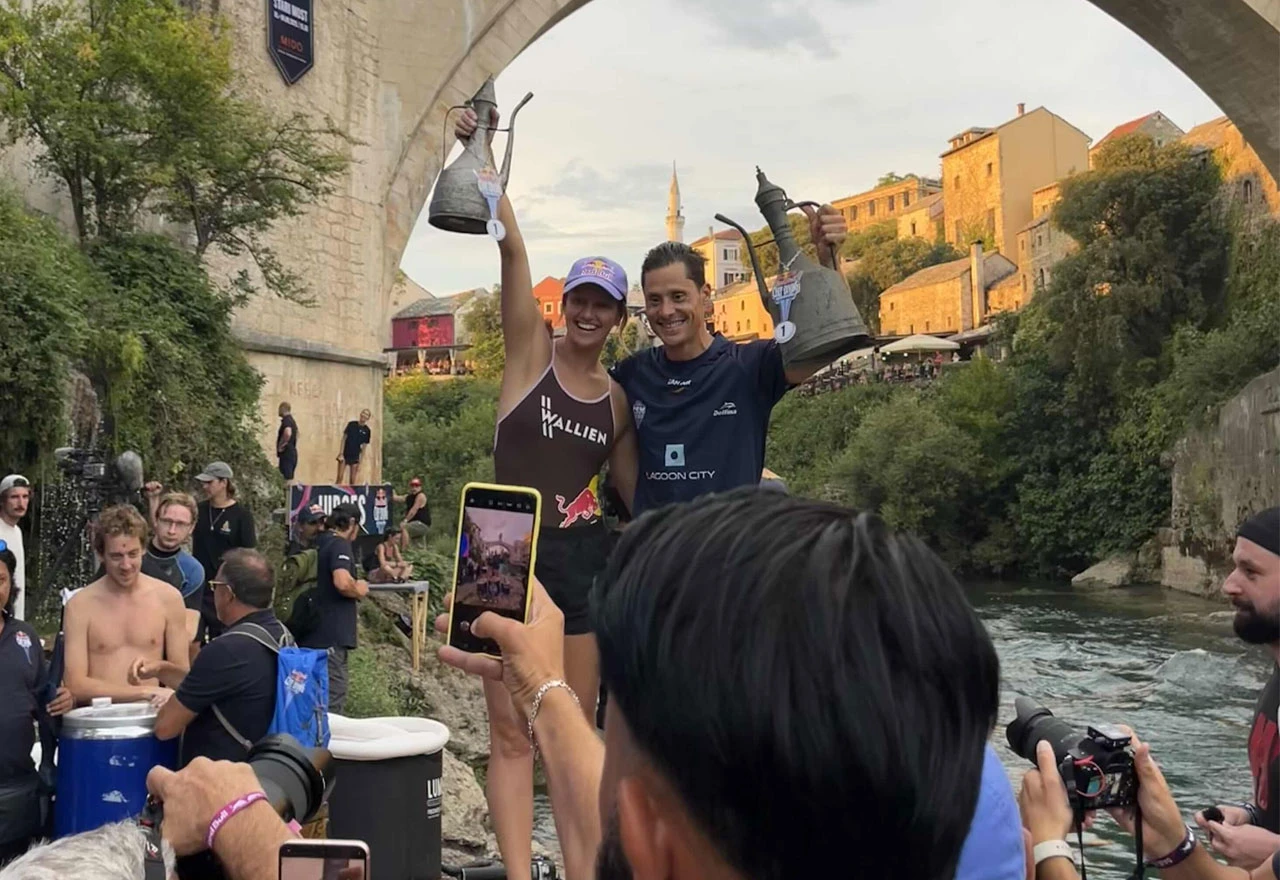 Popovici i Iffland pobjednici Red Bull Cliff Divinga u Mostaru