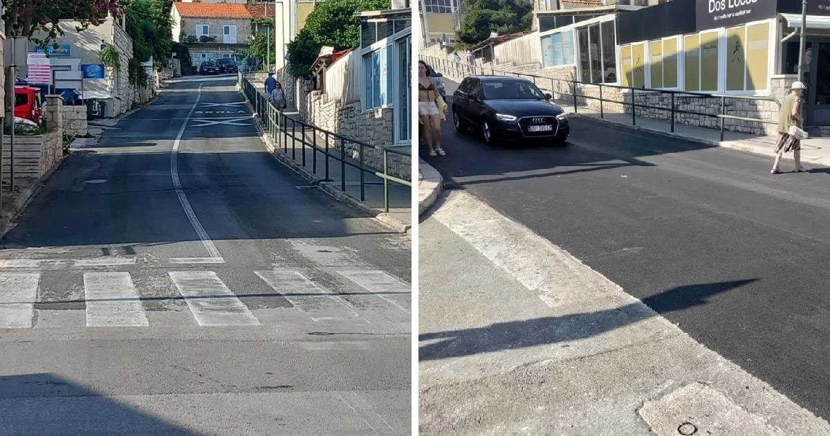Zbog dolaska Plenkovića preko noći asfaltirali cestu, djeca ostala bez zebre