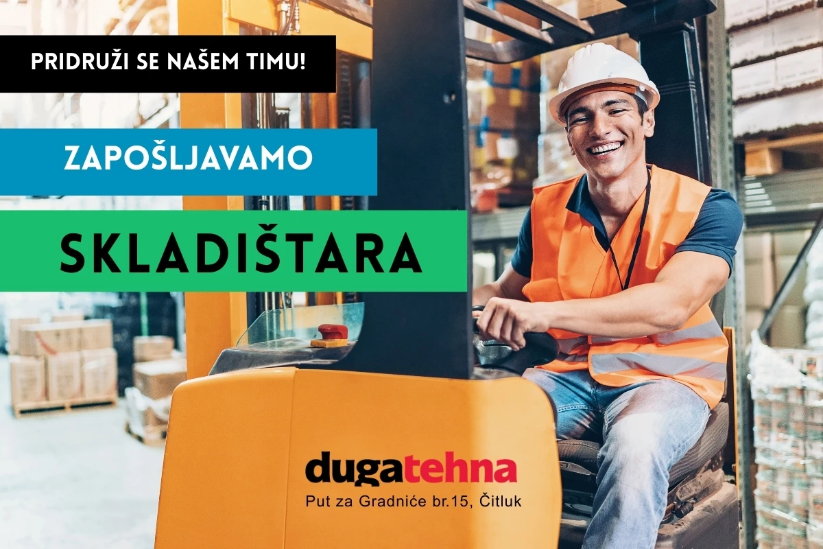 Duga-tehna zapošljava djelatnika u skladištu
