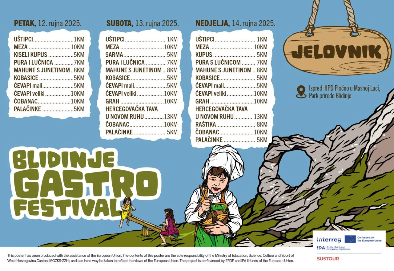 Bogata ponuda jela i zabavni program na Gastro festivalu Blidinje 2025.