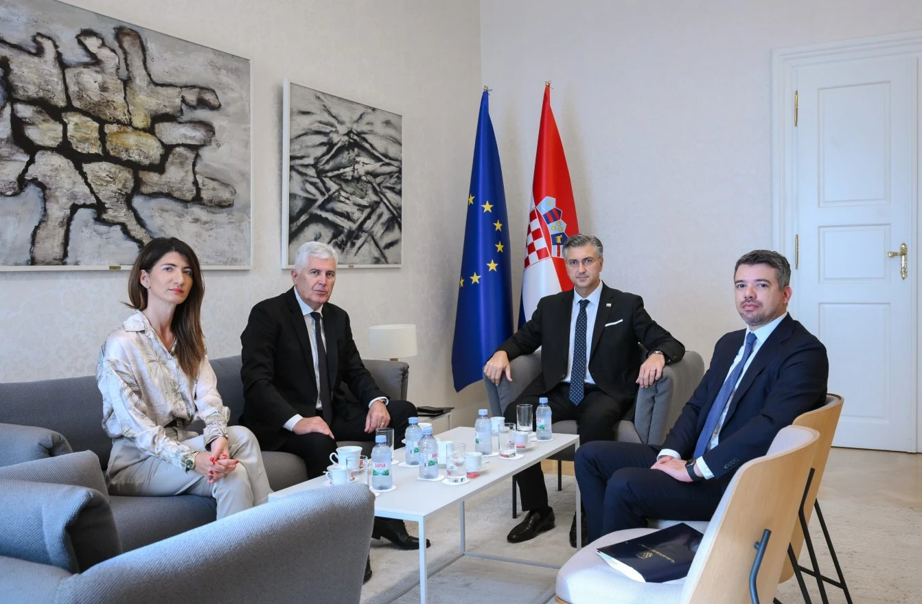 Čović kod Plenkovića: Pioriteti su stabilnost, europski put u izborne reforme