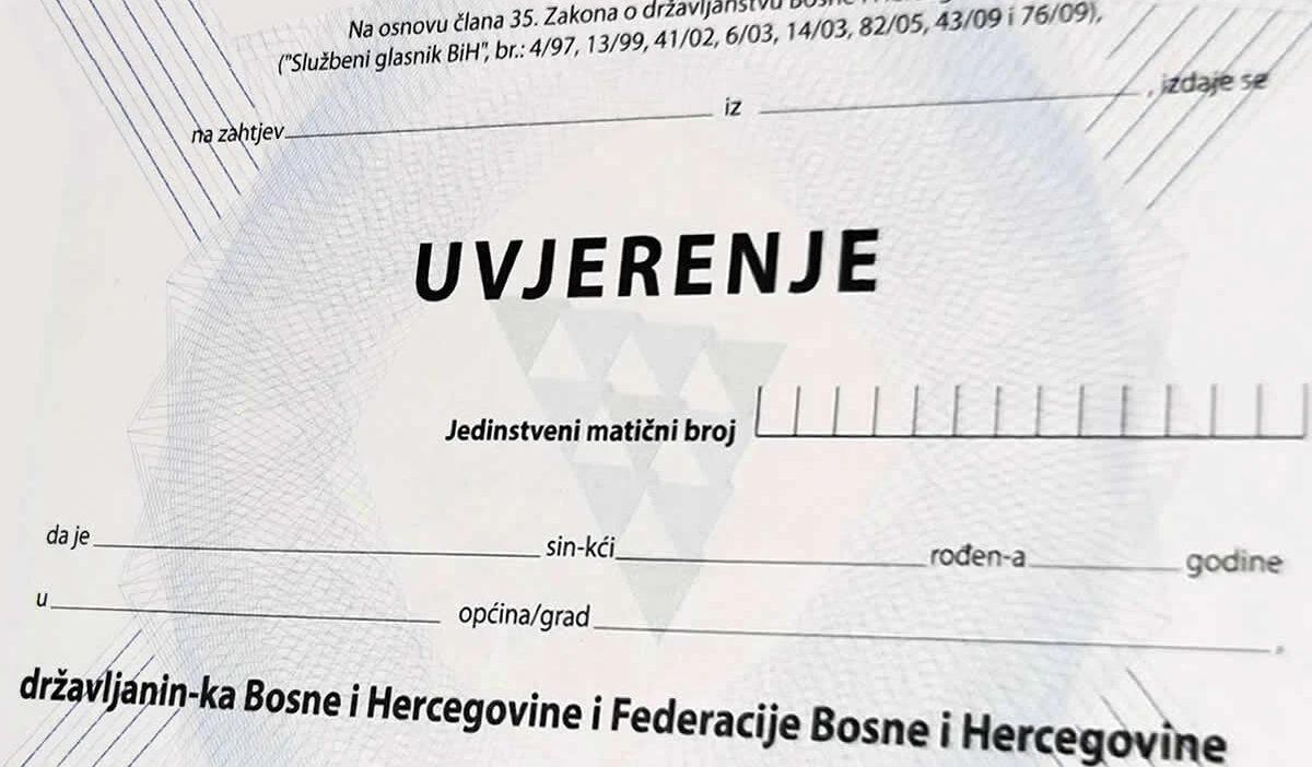 Mostar ponovno može izdavati uvjerenja o državljanstvu