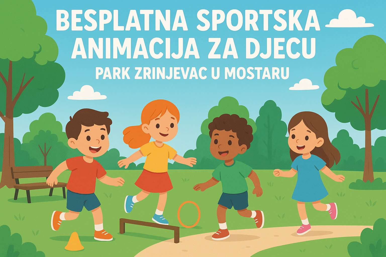 Mostar: Besplatne sportske animacije za djecu u parku Zrinjevac