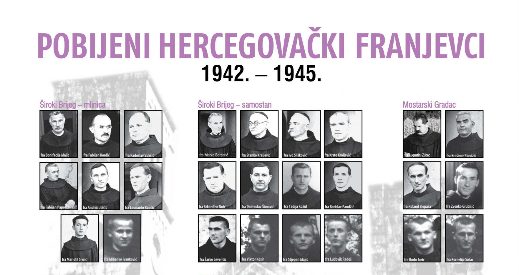 Raspisan natječaj za pisanje radova o pobijenim hercegovačkim franjevcima