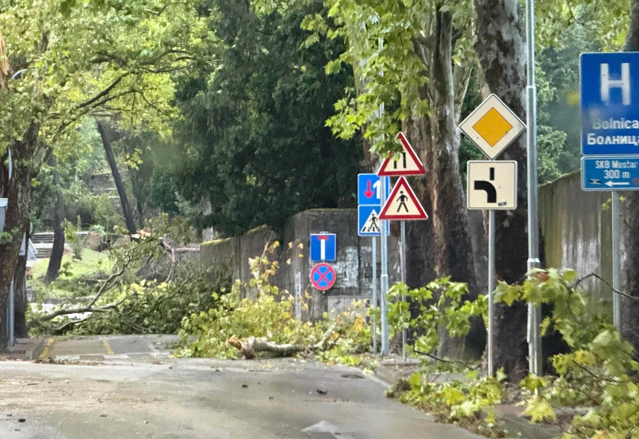 Izdano žuto upozorenje za Mostar: Očekuju se udari jakog vjetra