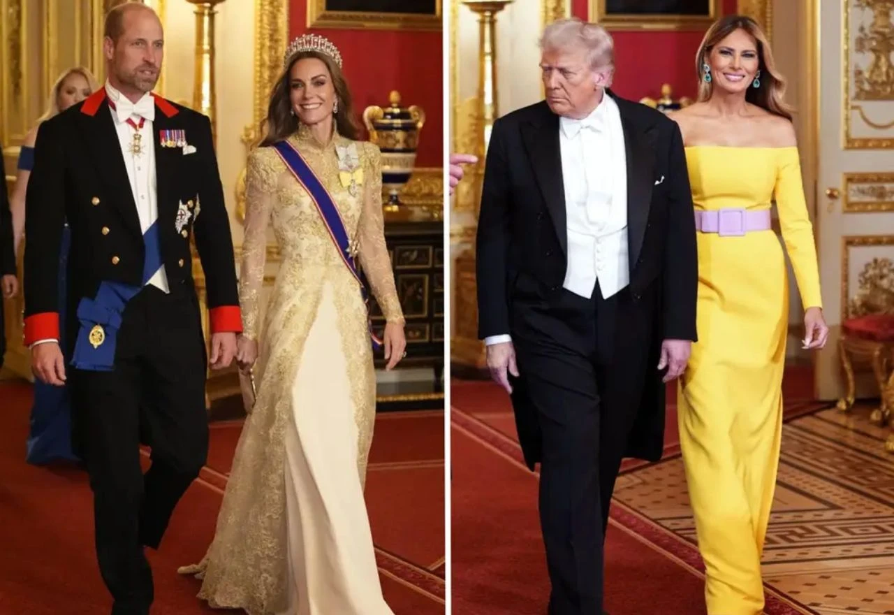 Dvije dame, dva stila: Kako su Kate Middleton i Melania Trump zablistale na svečanoj večeri