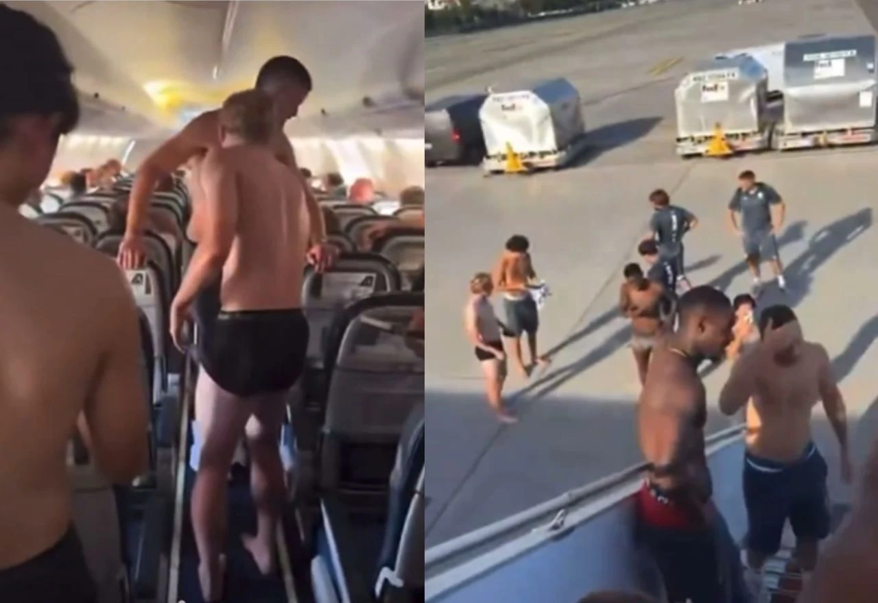 Vrućina u avionu pretvorila put nogometaša Monaca u prizore nalik sauni