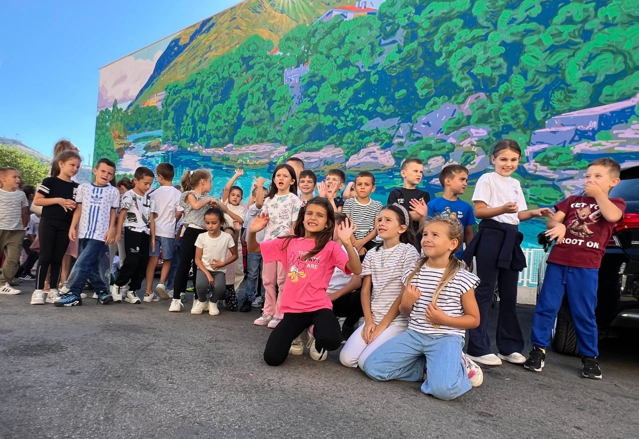 Umjetnost za prirodu: U Mostaru predstavljen mural o očuvanju rijeka