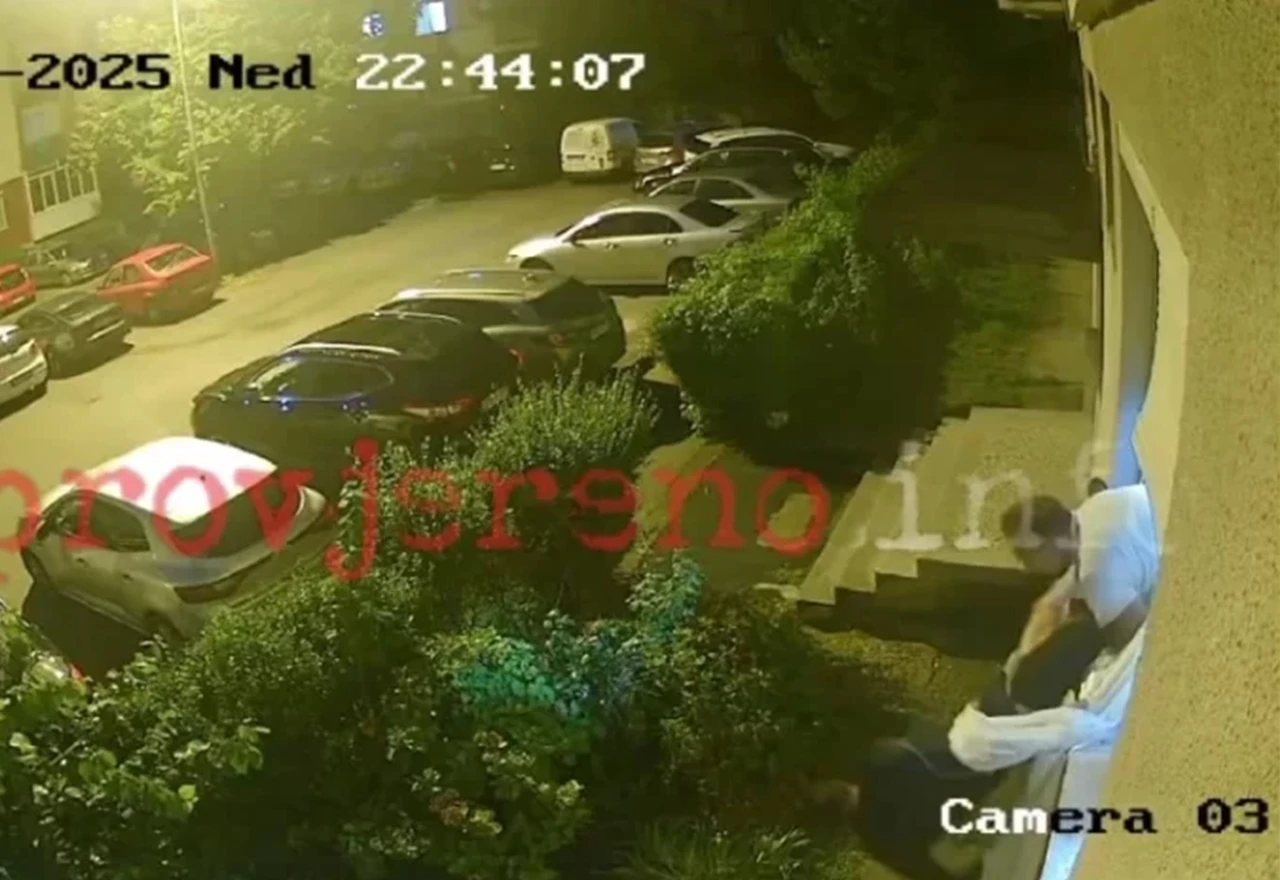 VIDEO: Zapetljao se u zavjesu, tukao s vlasnikom, pa obojica pala s prozora