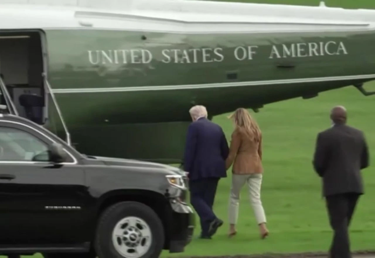 Helikopter koji je prevozio bračni par Trump morao se prizemljiti