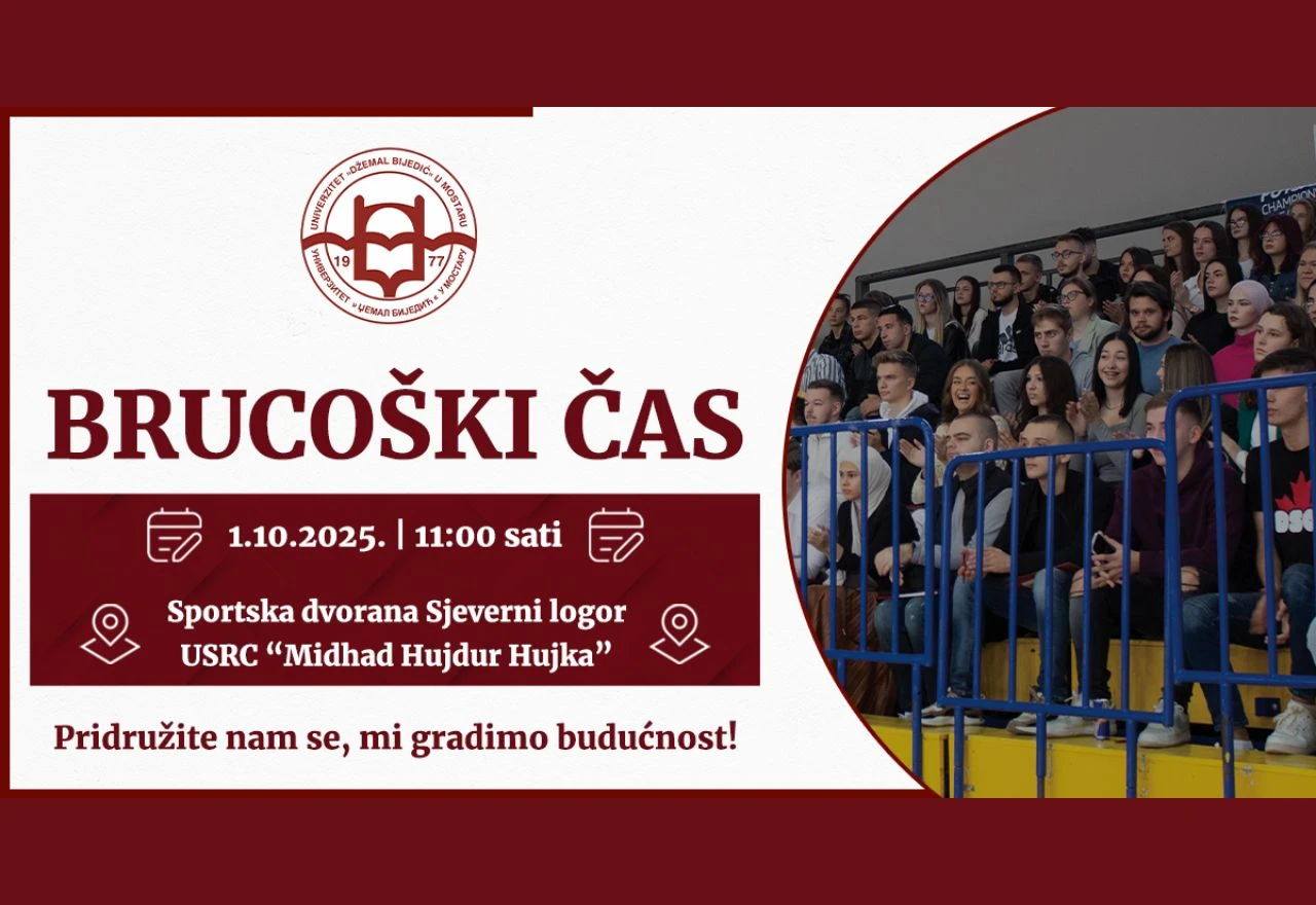 Univerzitet ''Džemal Bijedić'' u Mostaru poziva brucoše na tradicionalni Brucoški sat