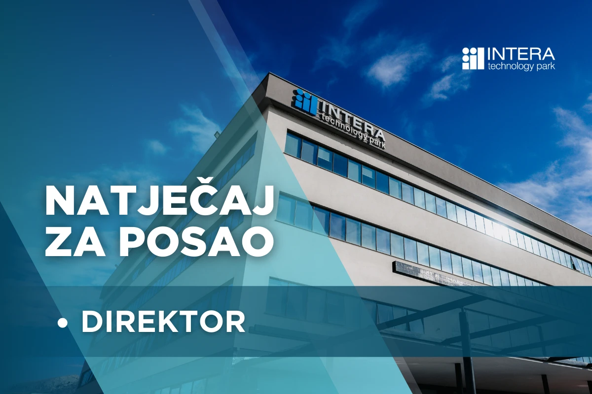 INTERA Tehnološki Park zapošljava direktora/icu!